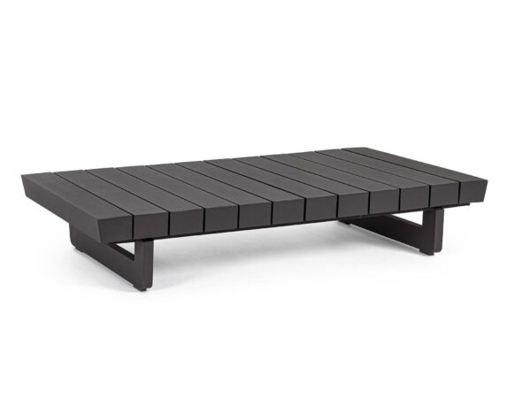 Tavolino Infinity 126×73.5 Antracite WG21 In Alluminio – Bizzotto