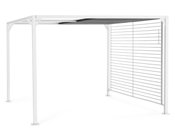 Gazebo Noah 3×3.6 Bianco In Alluminio E Textilene – Bizzotto