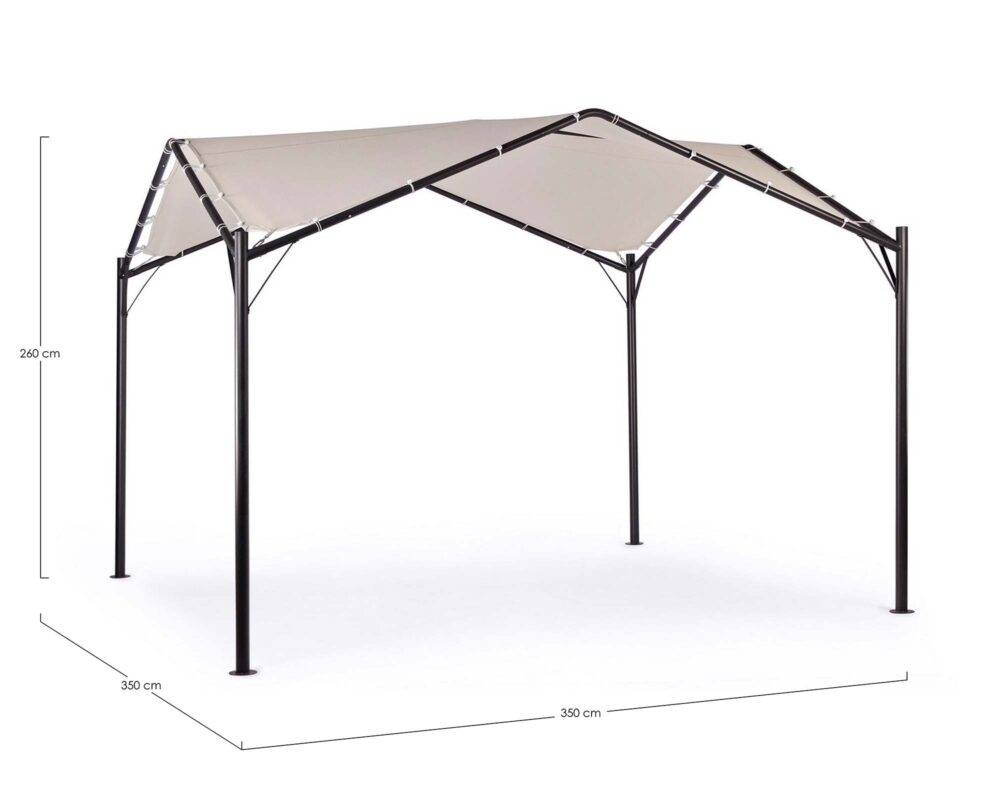 0795495 8051836202702 Gazebo dome 3.5x3.5 antracite grigio 0000 0795495 QU1