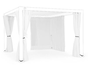 Pergola Ocean 3x4m Bianco In Alluminio e Poliestere - Bizzotto -  FloralGarden