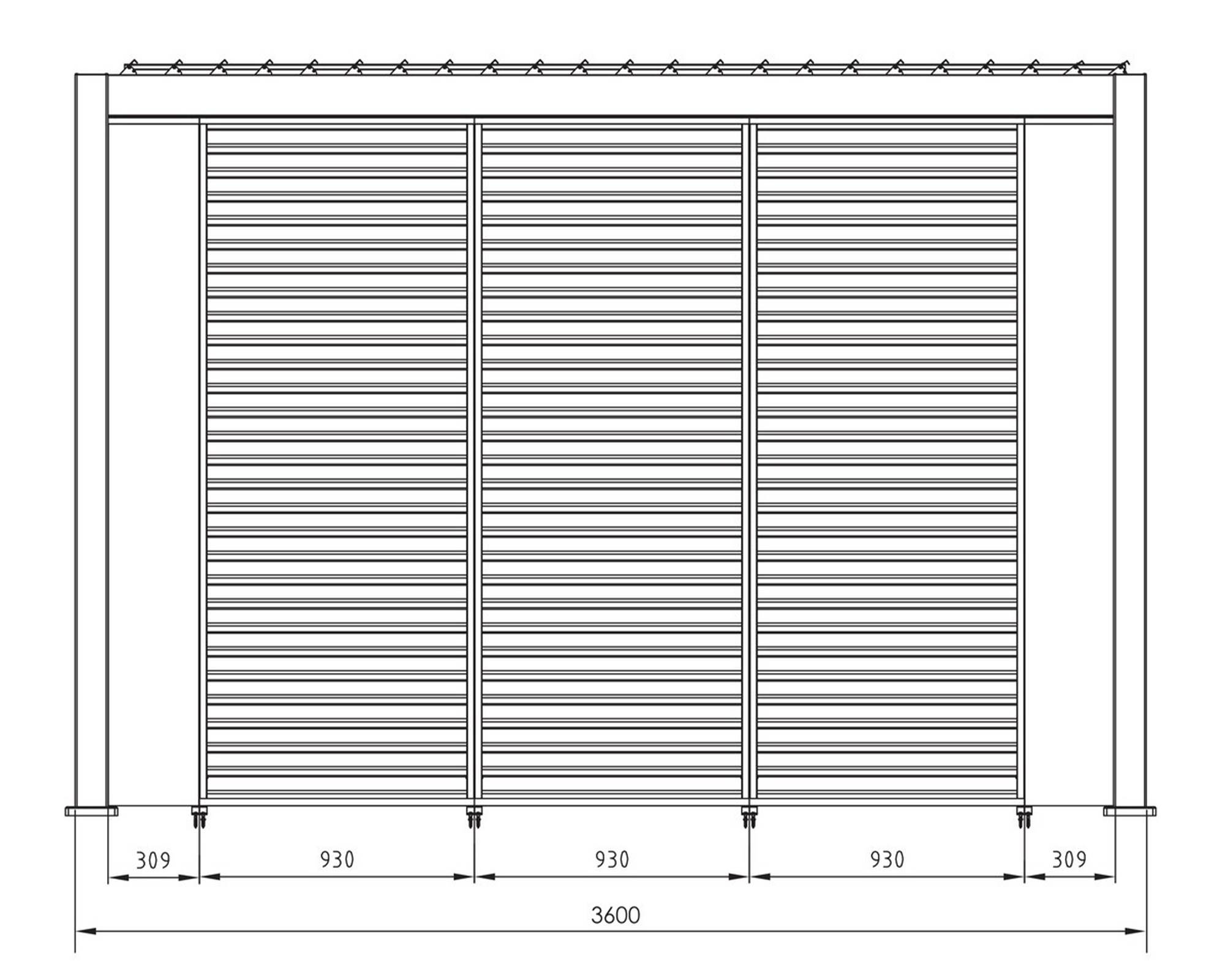 Pergola Ocean 3x4m Bianco In Alluminio e Poliestere - Bizzotto -  FloralGarden