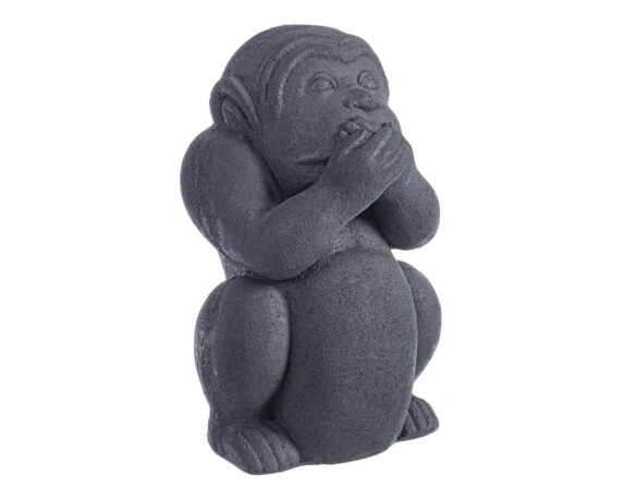 Statua Garden Scimmia Non Parlo Fibra Di Argilla – Bizzotto