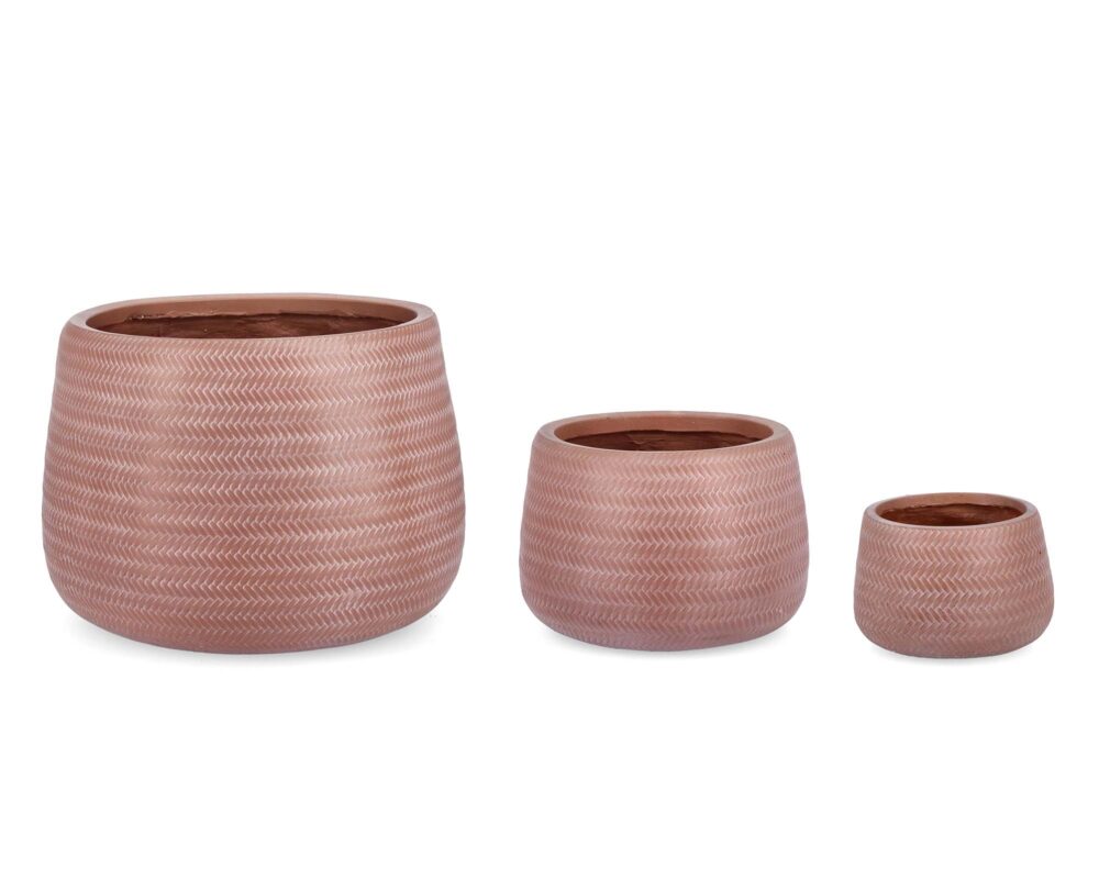 0790645 8051836405240 Set3 porta vaso tressage tondo terracotta 0001 0790645