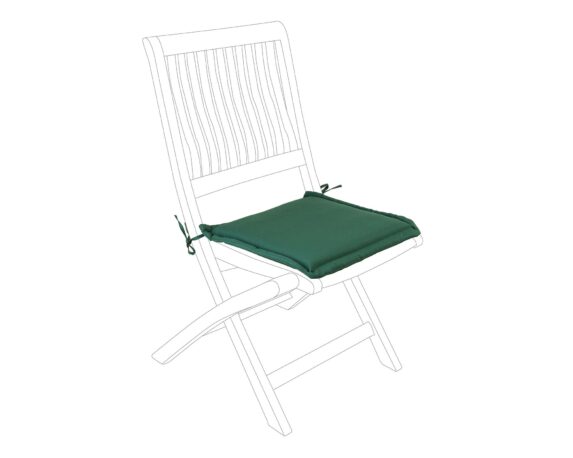 Cuscino Poly180 Verde Scuro Seduta Quadrato In Poliestere – Bizzotto