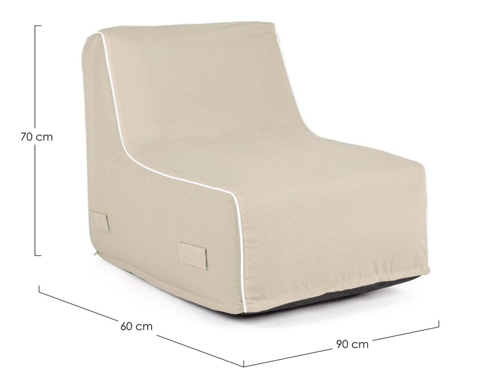 0806740 8051836403437 Chaise longue rihanna gonfiabile beige 0003 0806740 QU1