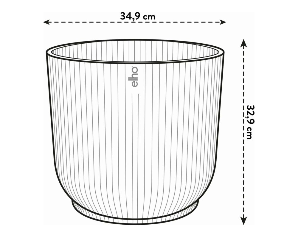 CACHEPOT TONDO CON RUOTE VIBES BIANCO D35CM 2893203545100 0009 elho vibes fold round wheels 35 cm 1267239 it 1