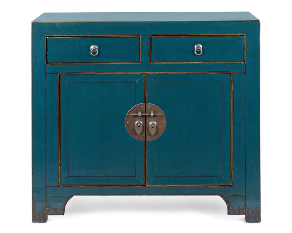 0745926 8051836236127 Credenza 2 ante e 2 cassetti jinan blu 0000 0745926 TF1