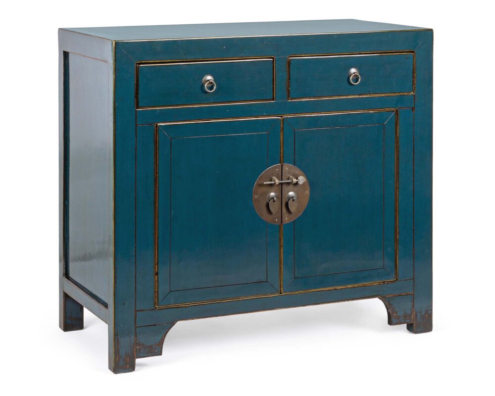 0745926 8051836236127 Credenza 2 ante e 2 cassetti jinan blu 0005 0745926