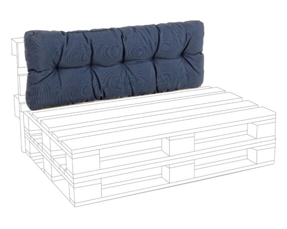 Cuscino Pallet Schienale Poly230 Denim Blu In Poliestere – Bizzotto