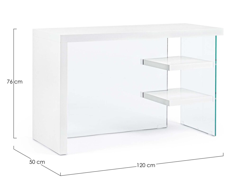 0734185 8051836403376 Scrivania 2m line wood bianco 120x50 0004 0734185 QU1