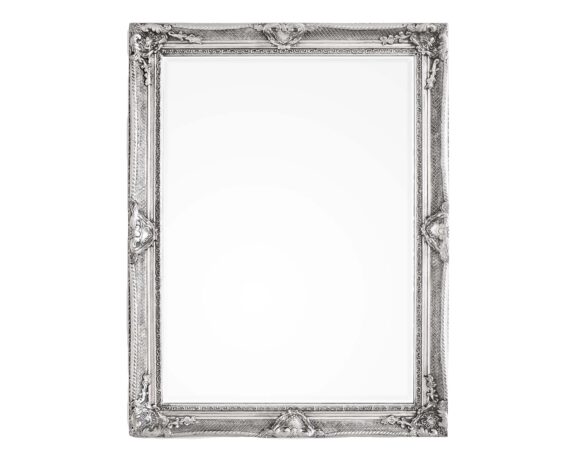 Specchio Miro Con Cornice Argento 90×120 In Legno Di Pino – Bizzotto