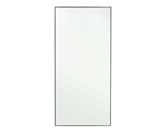 Specchio Con Cornice Universe Nero 80×170 In Acciaio, Vetro E MDF – Bizzotto