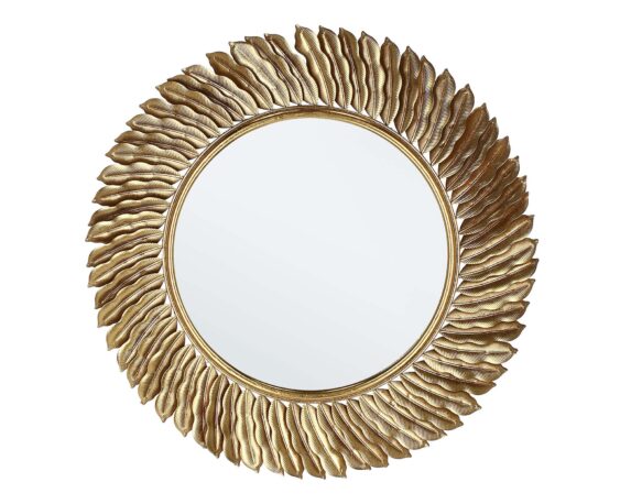 Specchio Con Cornice Safi Oro D60 In Metallo E Vetro – Bizzotto