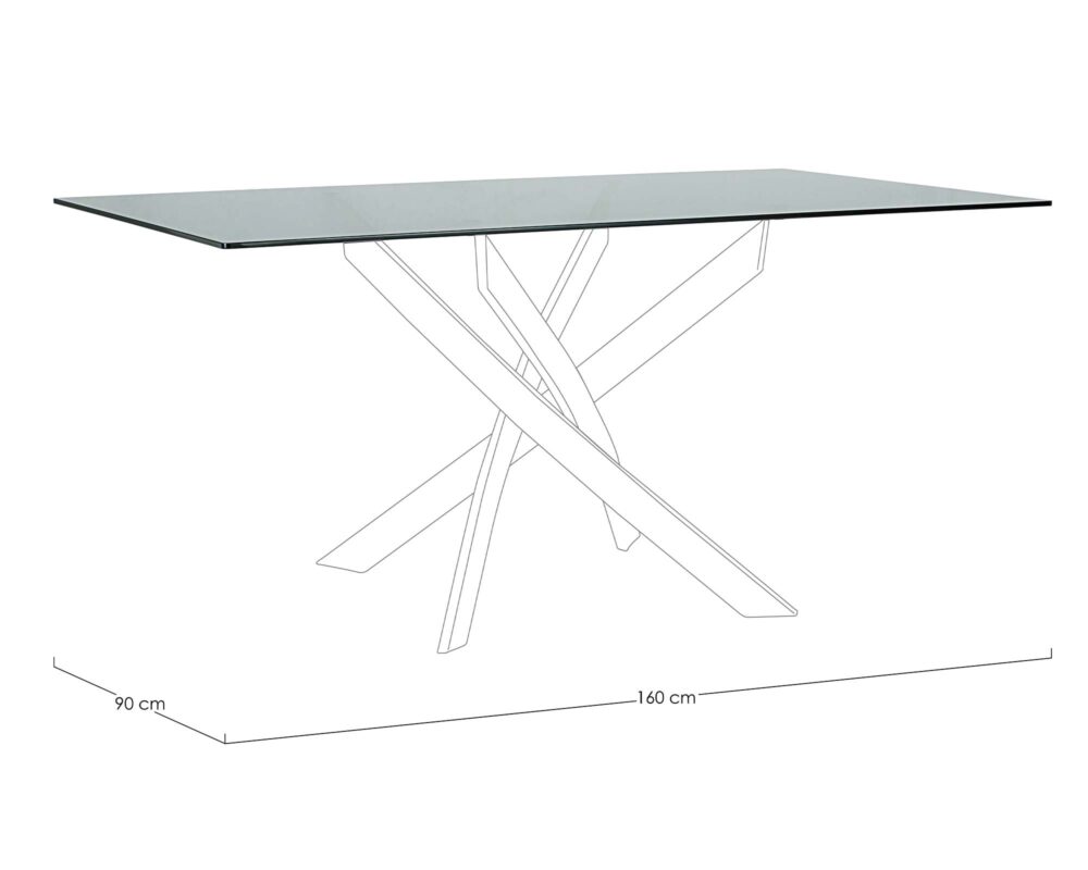 0733512 8051836405738 Piano rettangolare tavolo george fume 160x90 0002 0733512 QU1