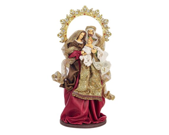 0937233 8051836419148 Sacra famiglia baroque stand rosso h38 0001 0937233