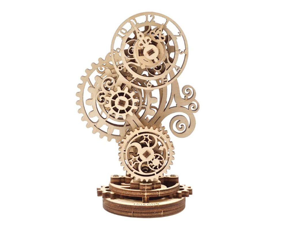 10060974 4820184121027 70093 MODELLINO UGEARS OROLOGIO STEAMPUNK LEGNO 5X8X12CM 0000 1