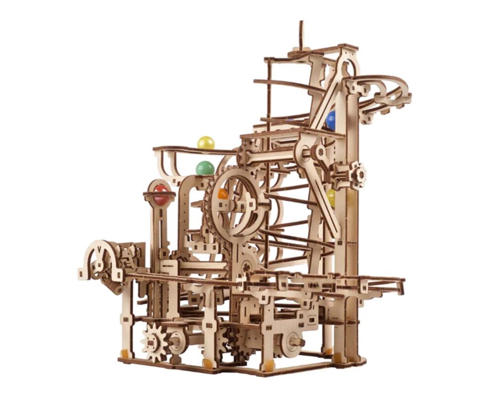 10060981 4820184121492 70177 MODELLINO UGEARS PISTA DA BIGLIE 4 LEGNO