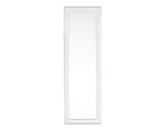 Specchio Sanzio Con Cornice Effetto Matto Bianco 42×132 In Legno Di Paulonia – Bizzotto