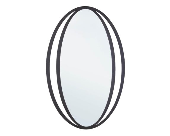 Specchio Con Cornice Nabila Nero 51×80 In Vetro E Acciaio – Bizzotto