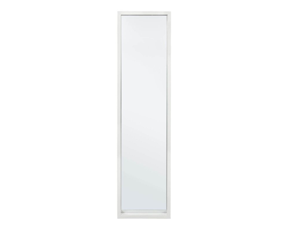 0242773 8051836454378 Specchio con cornice tiziano rettangolare bianco