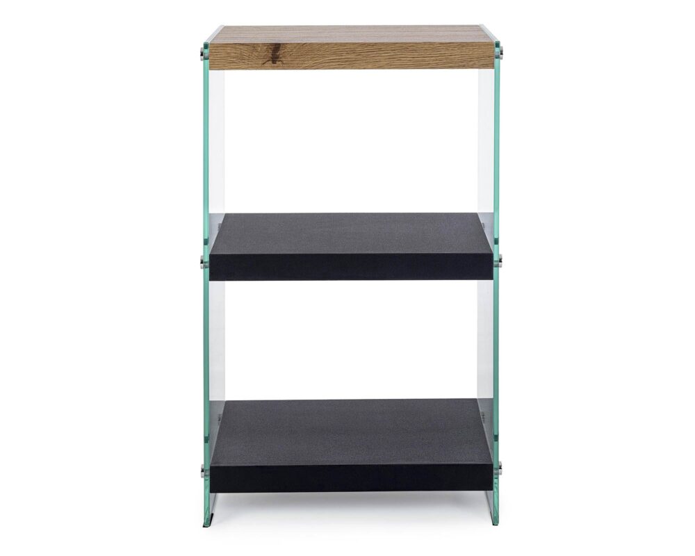 0734003 8051836411333 Libreria 3 piani line wood nero 0001 0734003 TF1