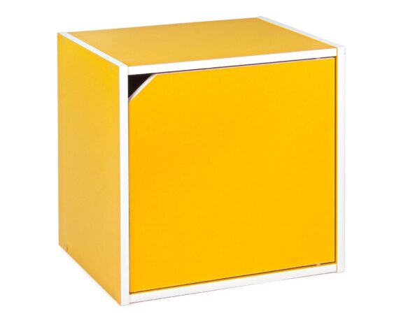 Cubo Con Anta Composite Giallo In MDF – Bizzotto