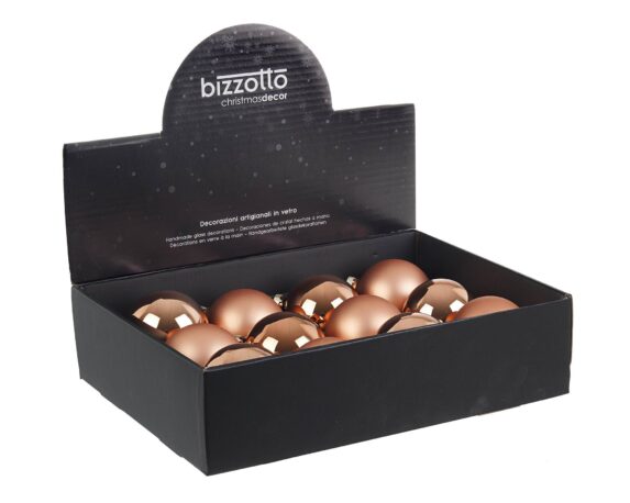 Set 12 Pz Sfere Decorazione Argilla Assortito D8 In Vetro – Bizzotto