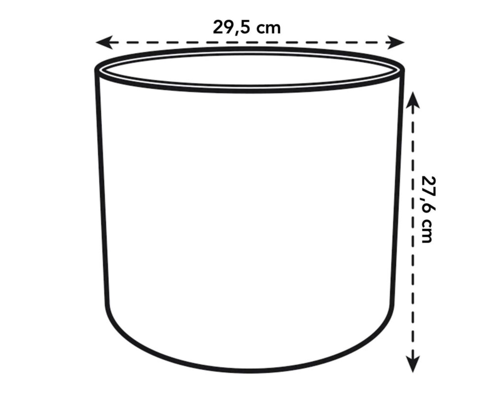 10060915 8711904249441 4122803042500 CACHEPOT TONDO B FOR SOFT ANTRACITE 30CM 0012 b.for soft round 30cm.d1