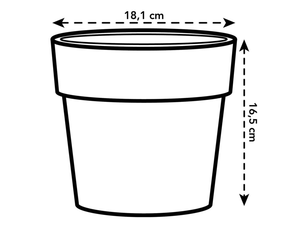 10060935 8711904317249 9261701815000 CACHEPOT TONDO B FOR ORIGINAL BIANCO 18CM 0003 b.for original round 18cm.d1