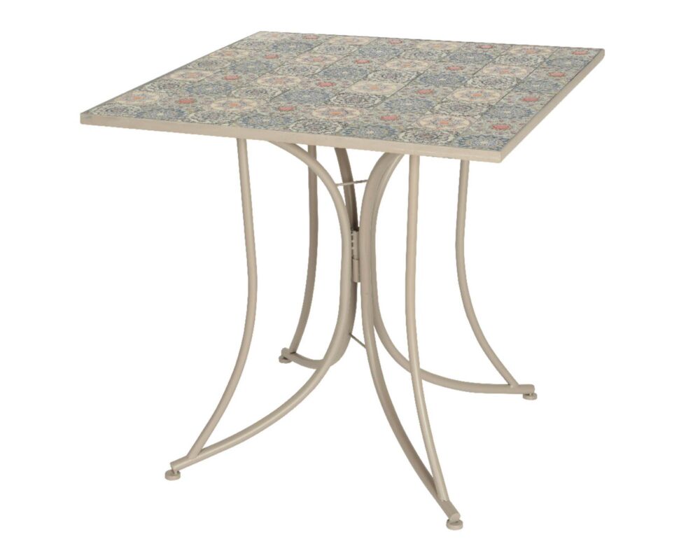 10061621 898964 TAVOLINO BISTROT AVIGNON FERRO TAUPE 78X78X77CM 0002 898964