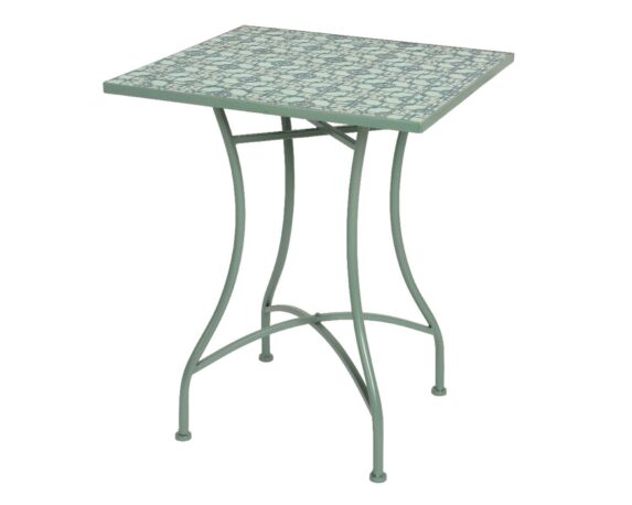 Tavolino Bistrot Orleans Verde 72x58cm In Ferro – Kaemingk