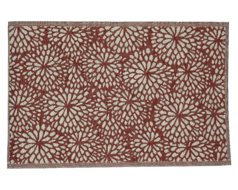 Tappeto Rettangolare Fiori Stilizzati Assortito 180x120cm in Poliestere - Kaemingk - immagine 4