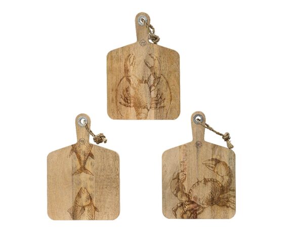 Tagliere Deco Pesci In Legno Di Mango – Kaemingk