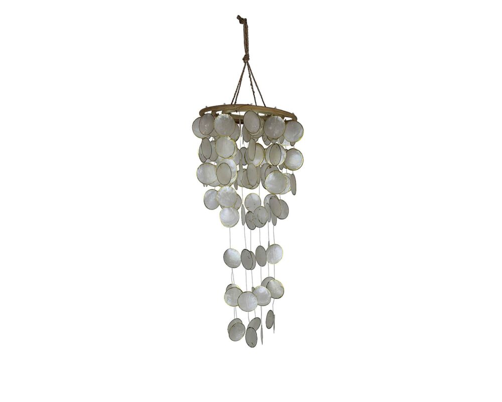 10062336 DECO PENDENTE CONCHIGLIE NATURE ORO 28X28X70CM 105857 0007 105857