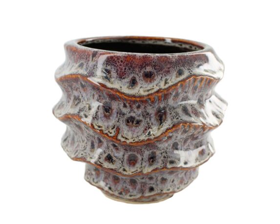 Cachepot Decorativo Onde Viola D18x15,5cm In Ceramica – Dijk