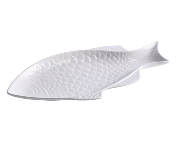 Piatto Pesce 33,5×15,5cm In Ceramica