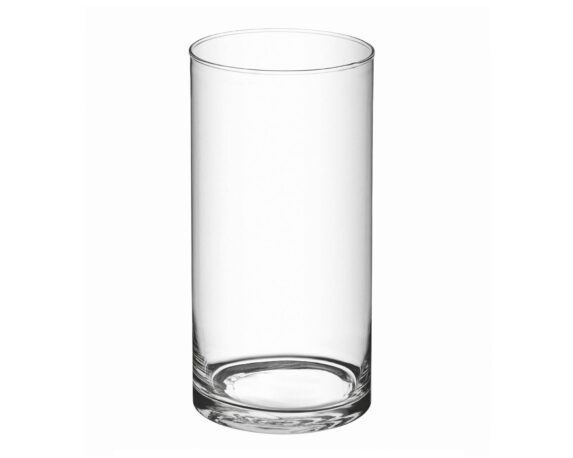 Vaso Cilindro Abbinabile Taglio Caldo Moderno E Elegante D10x30h In Vetro