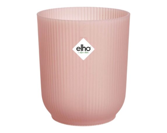 Cachepot Tondo Vibes Orchidea Rosa Smaltato D12,5cm In Plastica Riciclata – Elho