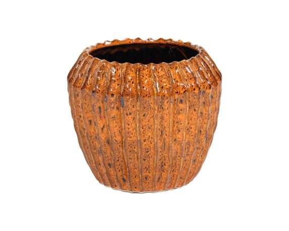 Cachepot Costine Ide Ambra D16,5x14cm In Ceramica – Mega Collections