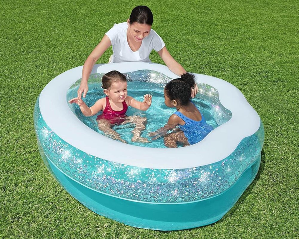 10064441 52489 6941607310687 PISCINA CONCHIGLIA SCINTILLANTE 150X127X43CM 0166 A10esQmVlEL. AC SL1500