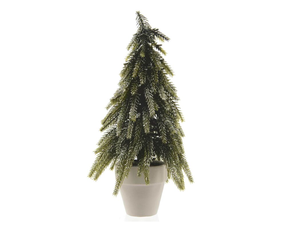 10064847 87185324225117 682518 MINI ALBERO GLITTERATO VERDE D18H34CM 0001 682518