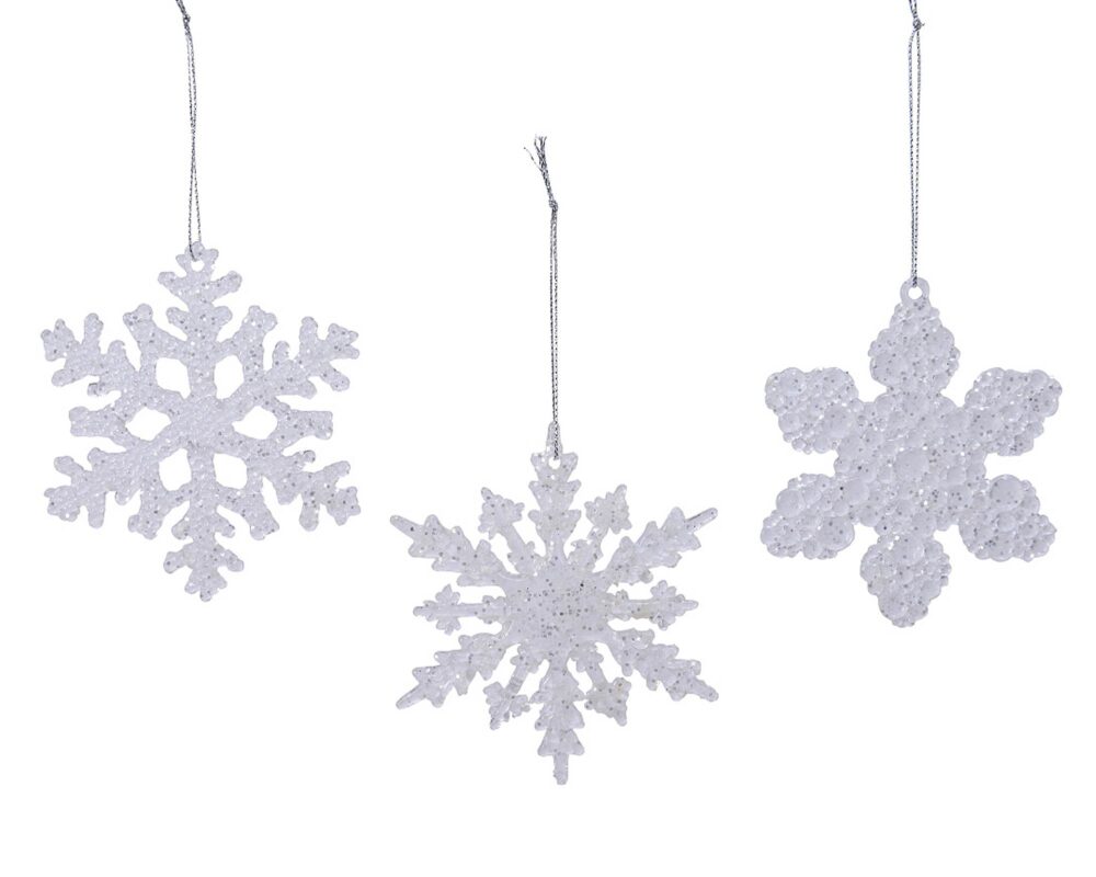 10064908 8720093382631 516385 FIOCCO DI NEVE GLITTER PLASTICA TRASPARENTE L05W10H10CM 0021 516385