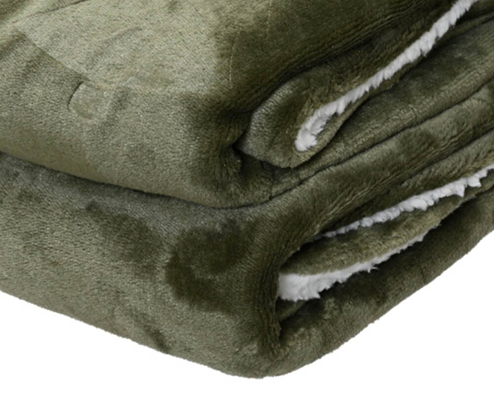 10065011 8720194273487 617933 COPERTA MOTIVO ALBERO POLIESTERE VERDE SCURO L130W170H15CM 0019 617933 copia